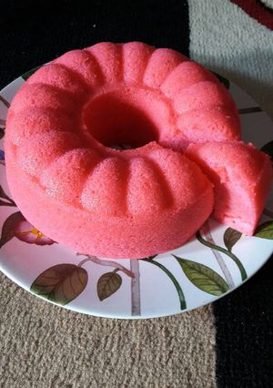 Foto resep Bolu kukus Nutrijel Strawbery