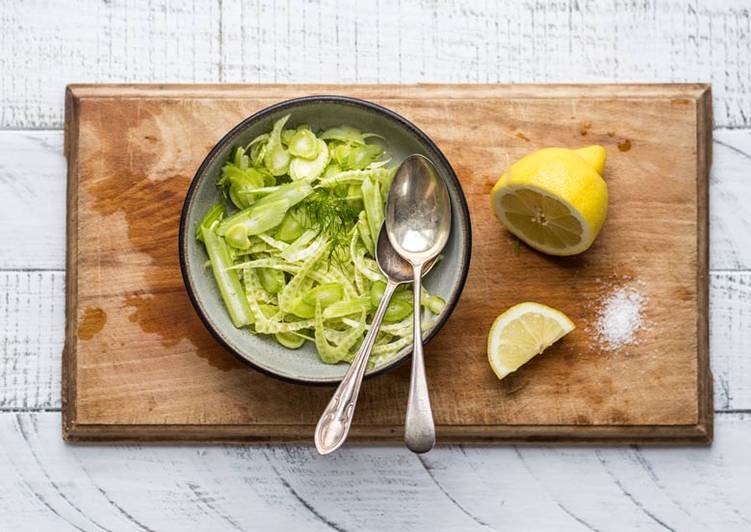 Recipe of Super Quick Homemade Simple Fennel &amp; Lemon Salad