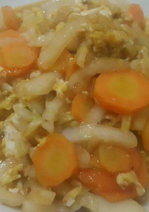 Foto resep Tumis Sawi putih dan wortel ala resto 😋