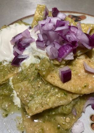 A picture of Chilaquiles Verdes.