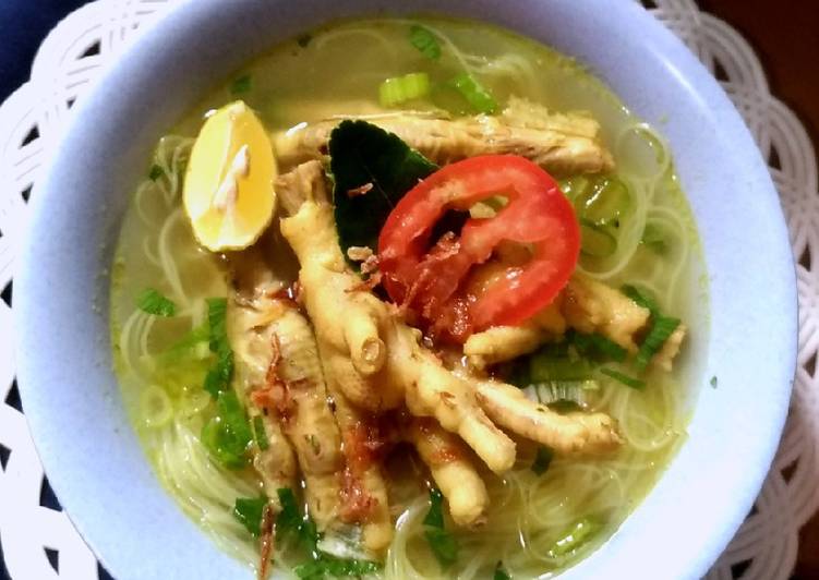 Cara Gampang Membuat 76. Soto Ceker Ayam, Lezat Sekali