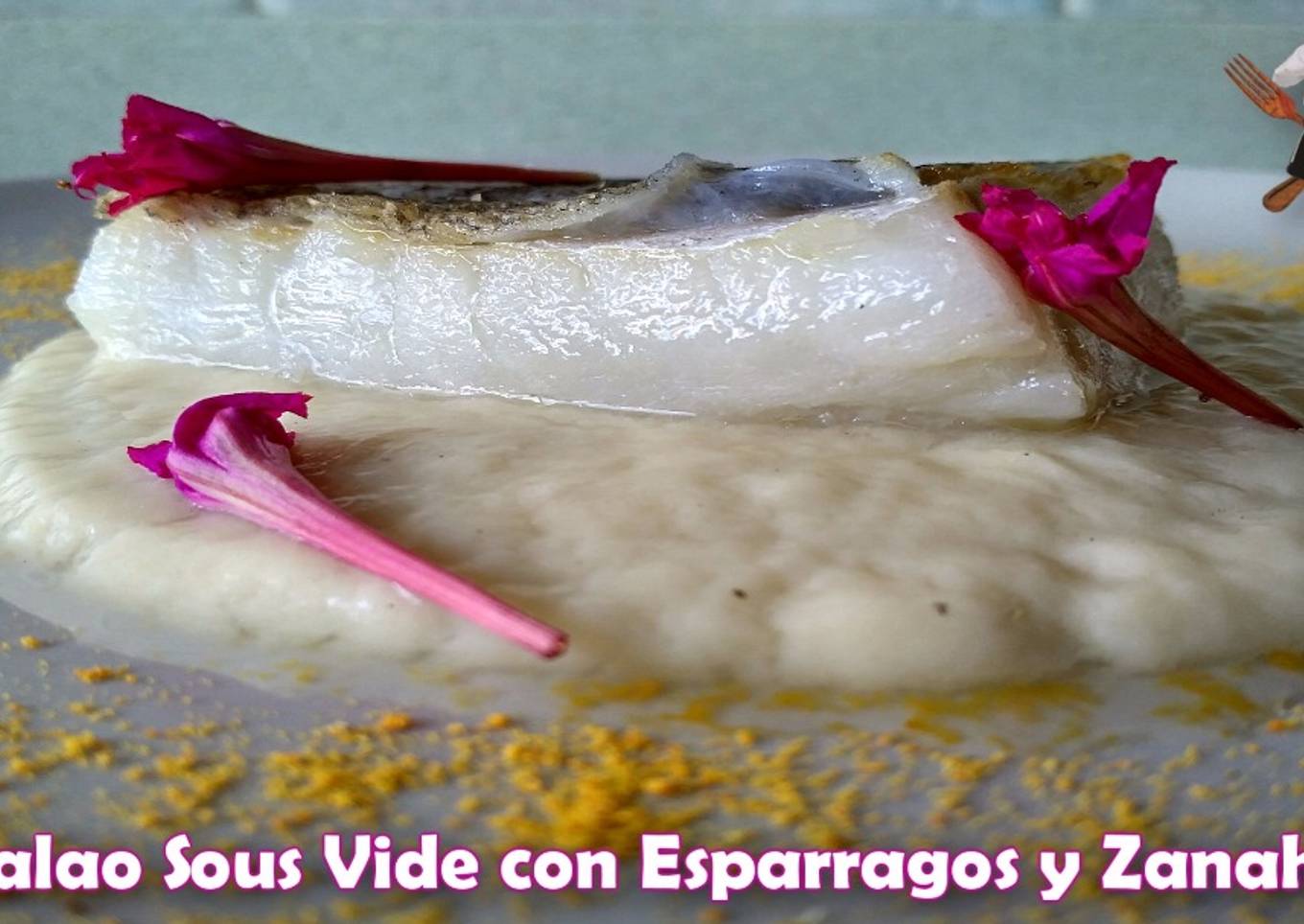 Bacalao Sous Vide con Esparragos y Zanahorias