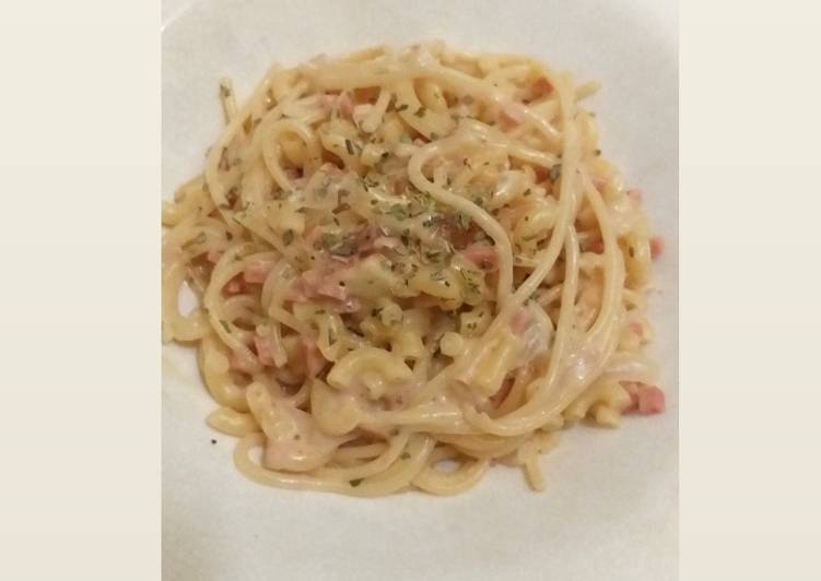 Resep Spaghetti+macaroni Carbonara Anti Gagal