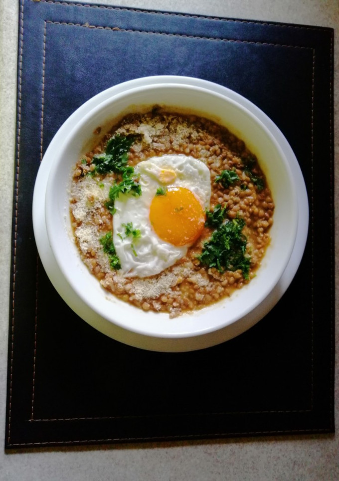 Una foto de Lentejas con arroz