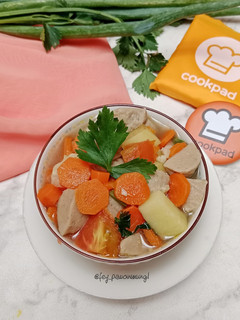 Foto resep Sop Bakso Wortel