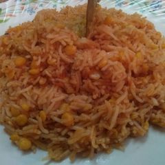 A picture of Chana dal pulao.