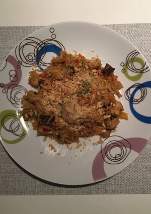 Az örök kedvenc- csirkés Pad Thai 😋🍝 recept fotója