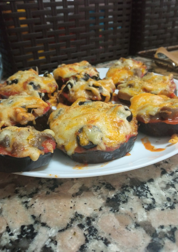 Una foto de Pizzeta de berenjena estilo Mony Ñam