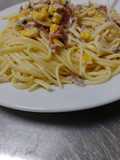 Fideos carbonara