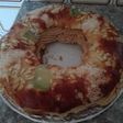 Roscón relleno de crema de turrón