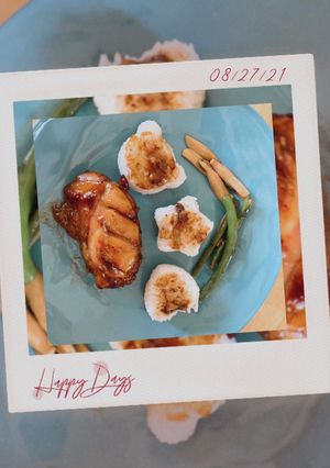 Hình của món Gà sốt teriyaki cho bé.