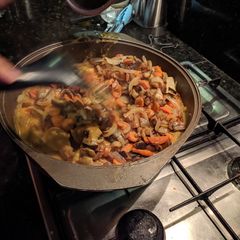 A picture of Chicken with mango sauce.