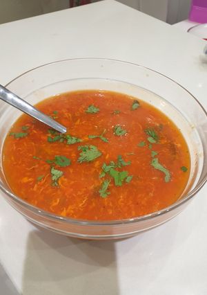 A picture of Hot and Sour soup.