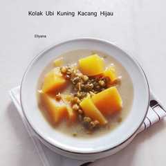 A picture of Kolak ubi kuning kacang hijau.