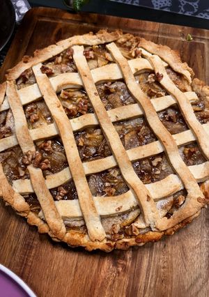 Una foto de Kuchen de manzana