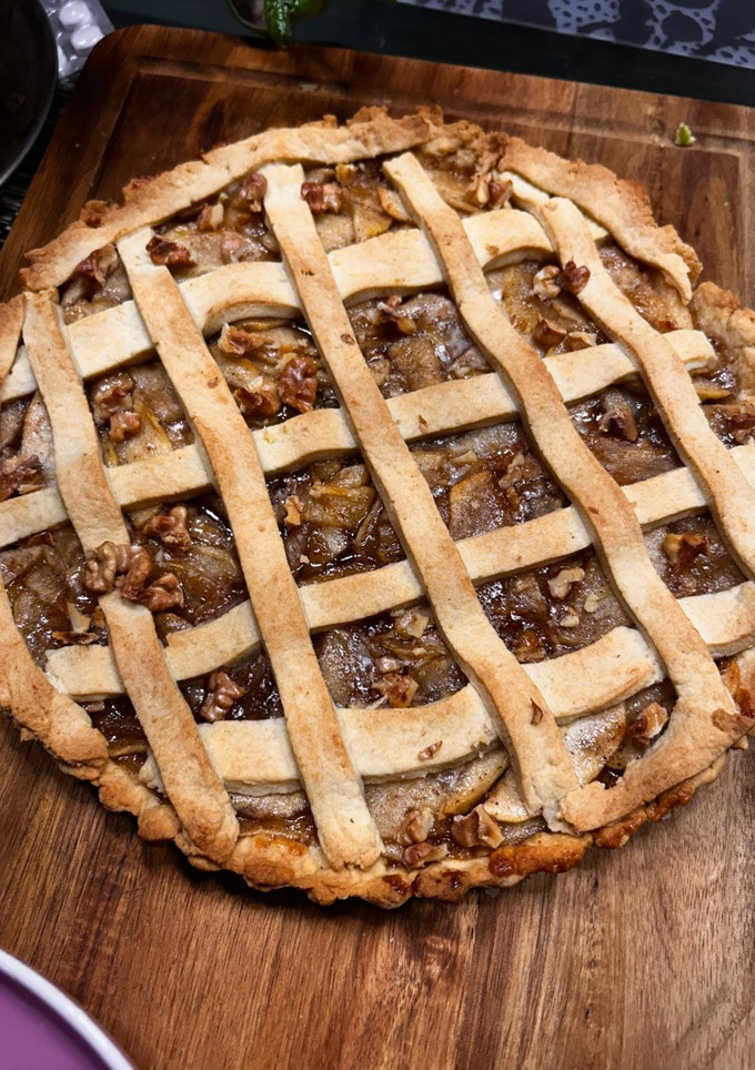 Una foto de Kuchen de manzana