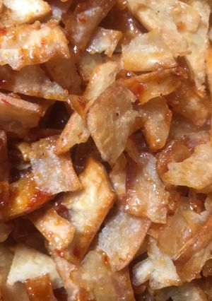 Foto resep Keripik singkong pedas manis