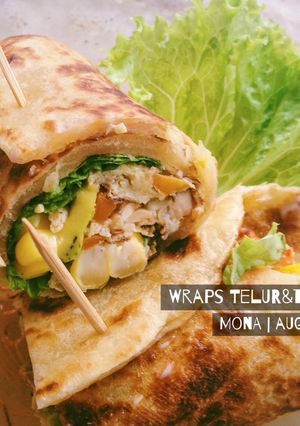 Foto resep Wraps Telur dadar&Tempe kaya protein