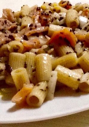 Foto principal de Pasta de fiesta con caviar y salmón ahumado