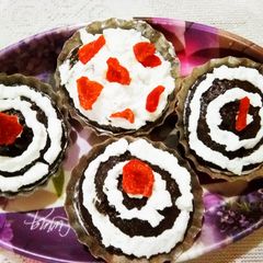 A picture of Chocolate cup cake.