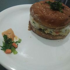 Egg Cheese Burger A picture of Egg Cheese Burger.