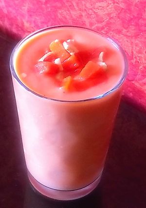 A picture of Papaya smoothie.