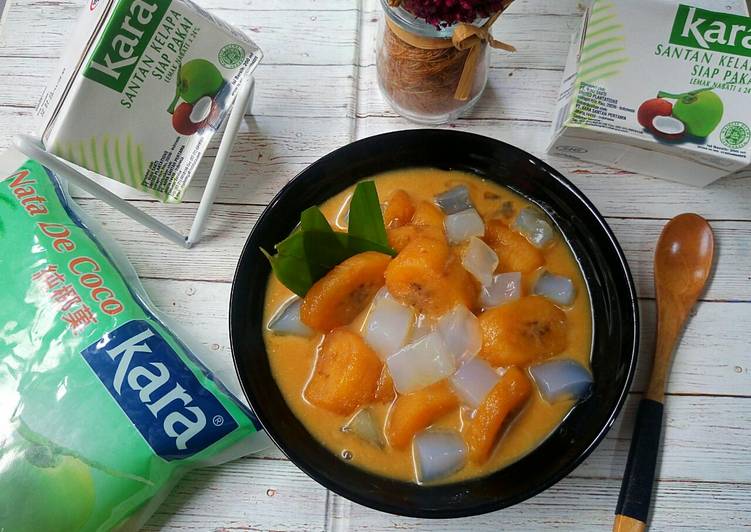 resep cara bikin Kolak pisang nata de coco