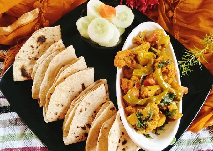 Dhaba style potato cauliflower masala curry /gobhi aloo curry