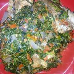 A picture of Fish vegetable sauce.