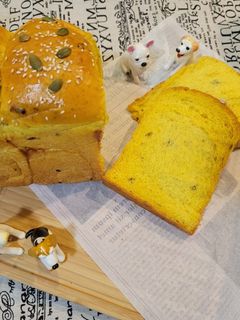 帶皮南瓜鮮奶吐司🍞低溫冷藏發酵製作 的食譜成品照片