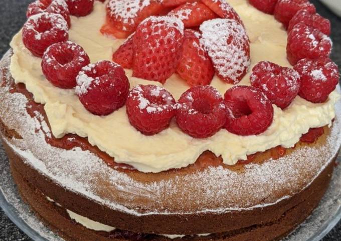 Eggless Sponge Cake Recipe