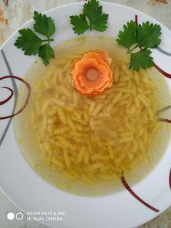 Csirkeleves, új zöldségekkel recept fotója
