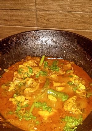 A picture of Chicken Tikka Handi🍗.