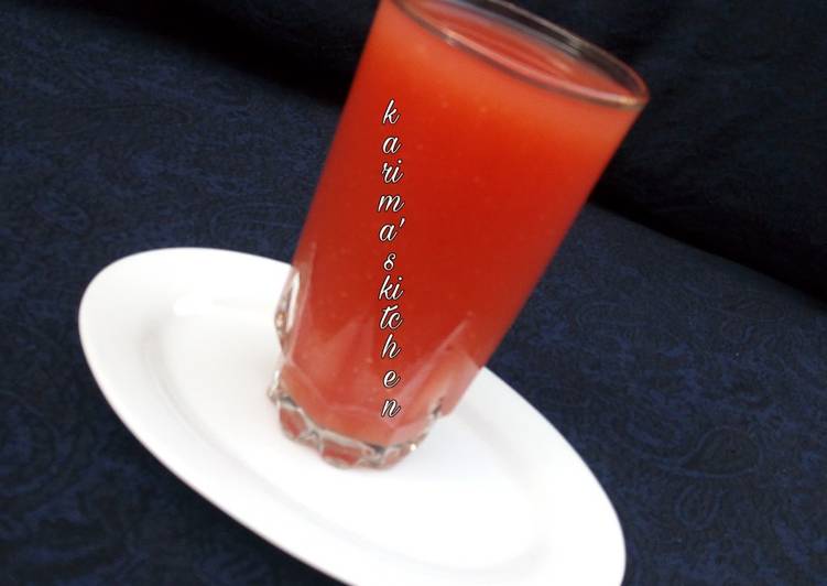 Steps to Make Any-night-of-the-week Watermelon pineapple juice