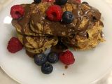 Panqueques de banana y harina integral