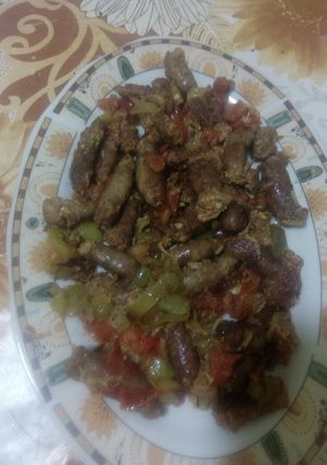 صورة لوصفة شطيطحة مرڨاز أو (نقانق) 👍👅
