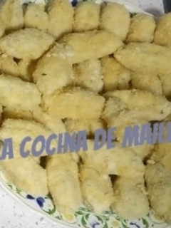 Una foto de Croquetas de pollo con nata, sin gluten