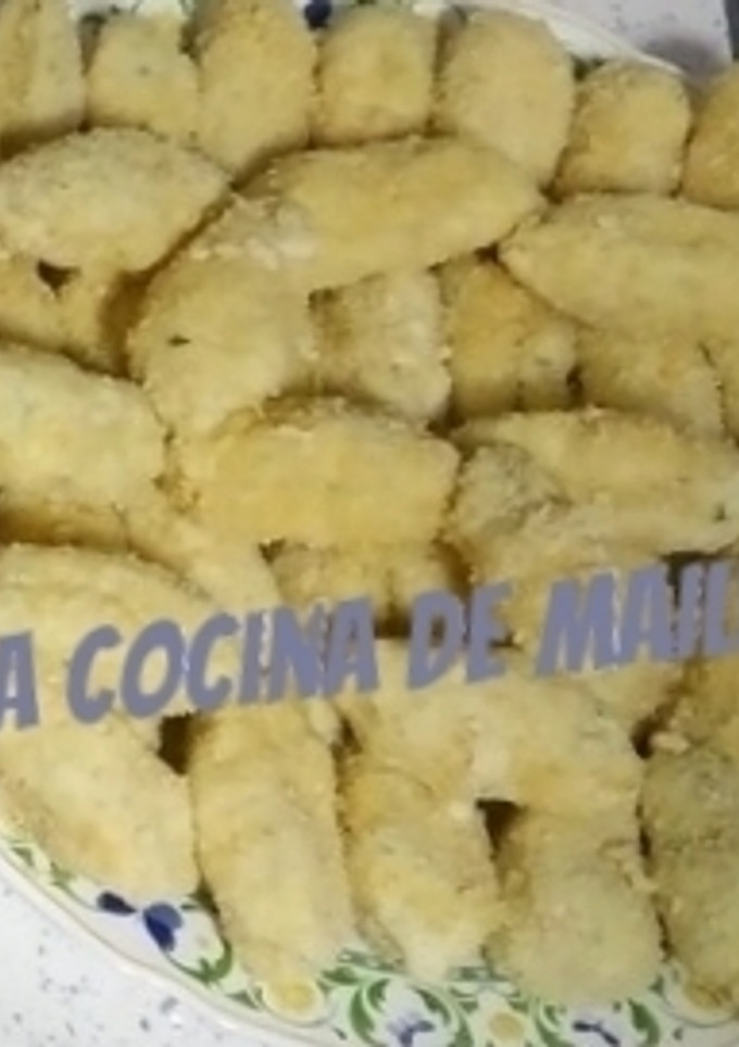 Una foto de Croquetas de pollo con nata, sin gluten