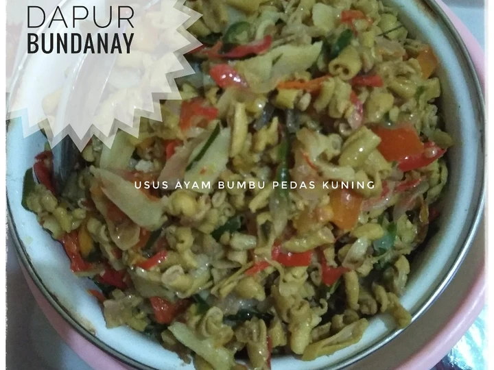 Cara Mudah Menyiapkan Resep Usus Ayam Bumbu Pedas Kuning yang Sempurna Anti Ribet, Menggugah Selera