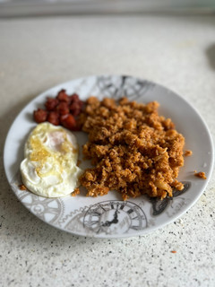 Una foto de Migas de coliflor con longaniza