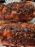 Arrollado de cerdo con salsa de cerveza