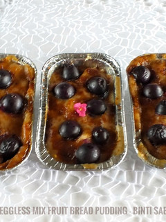 Foto resep Eggless Mix Fruit Bread Pudding