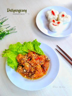 Foto resep 528. DAKGANGJEONG (Ayam goreng saos madu) praktis endulita