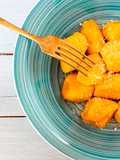 Gnocchi di zucca burro e monte veronese