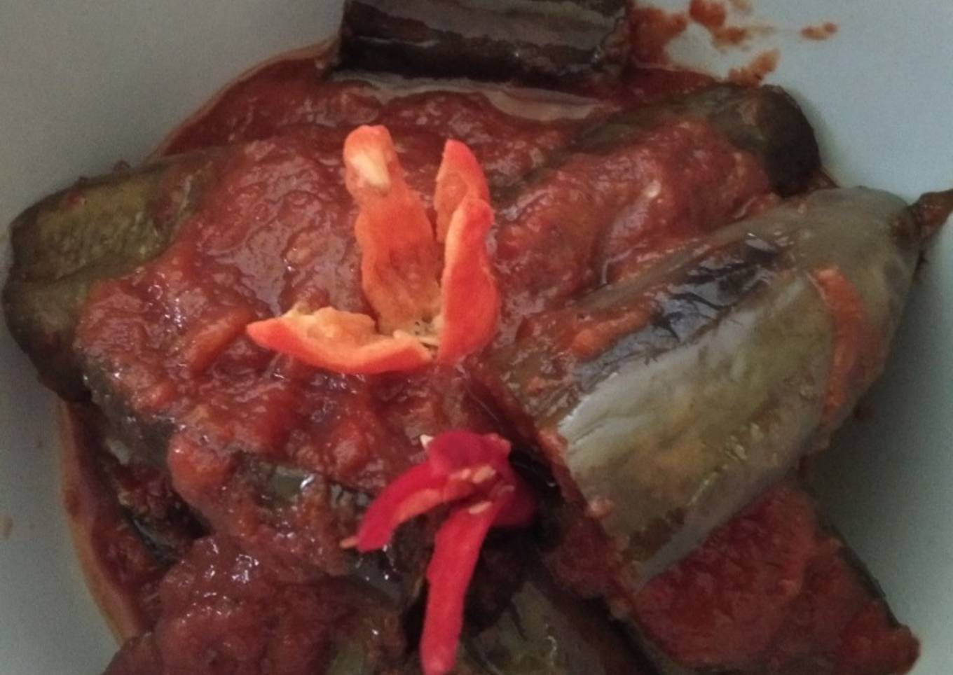Terong Panggang bumbu balado