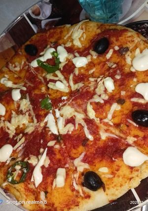 صورة لوصفة بيتزا 🍕🍕🤤🤤👌