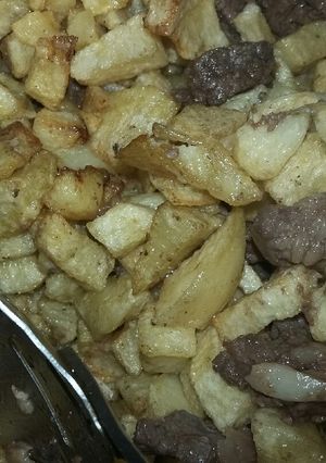 Una foto de "Lomito con papas fritas"