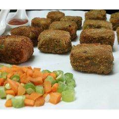 A picture of Mixed lentils beans veg nuggets.