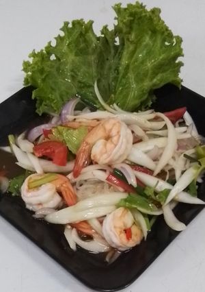 รูปของ ยำวุ้นเส้นกุ้งสด
