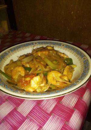 Foto resep Udang paprika asem manis
